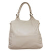 Leather Tote Bag - Beige